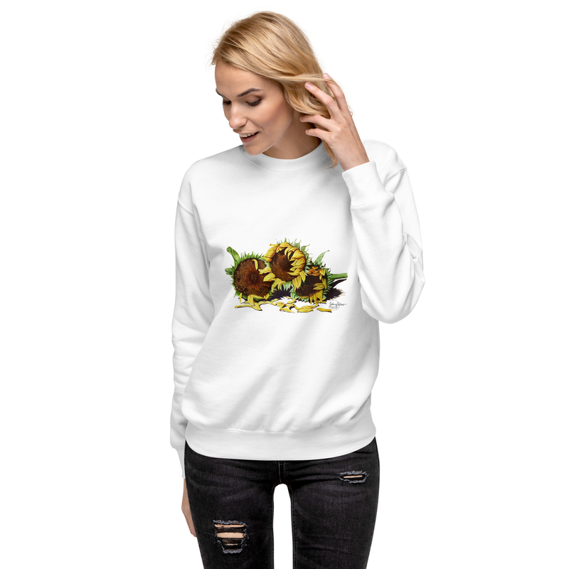 Fleeting Beauty - Unisex Premium Sweatshirt – S, White