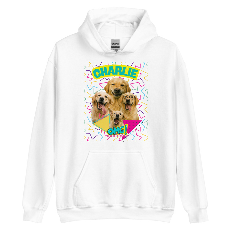 Retro Personalized Pet Party - Unisex Hoodie
