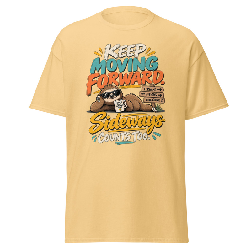 Keep Moving - Unisex classic tee – 2XL, Yellow Haze