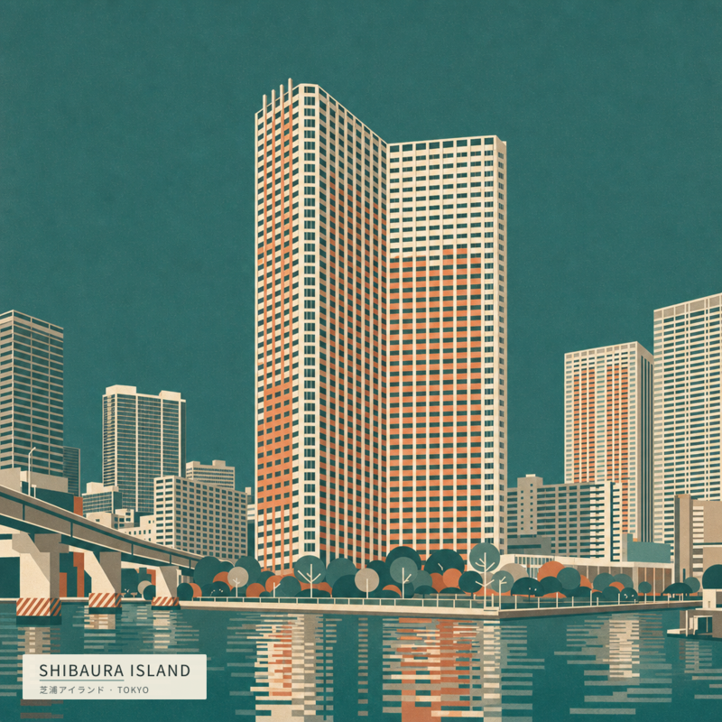 Shibaura Island(芝浦アイランド)のアートワーク