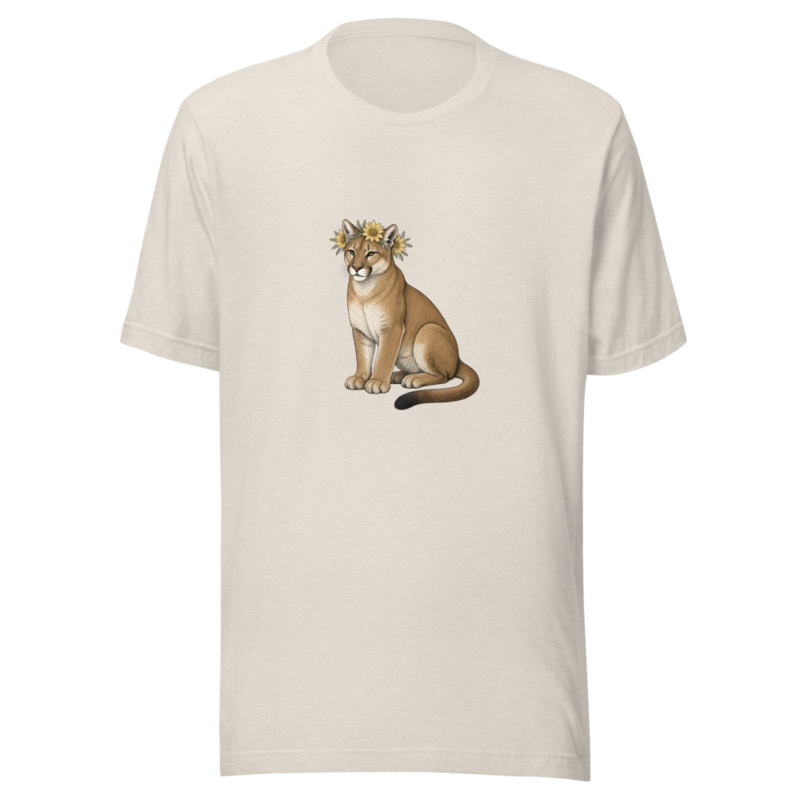 Florida Panther Flower Crown Tee — Floof