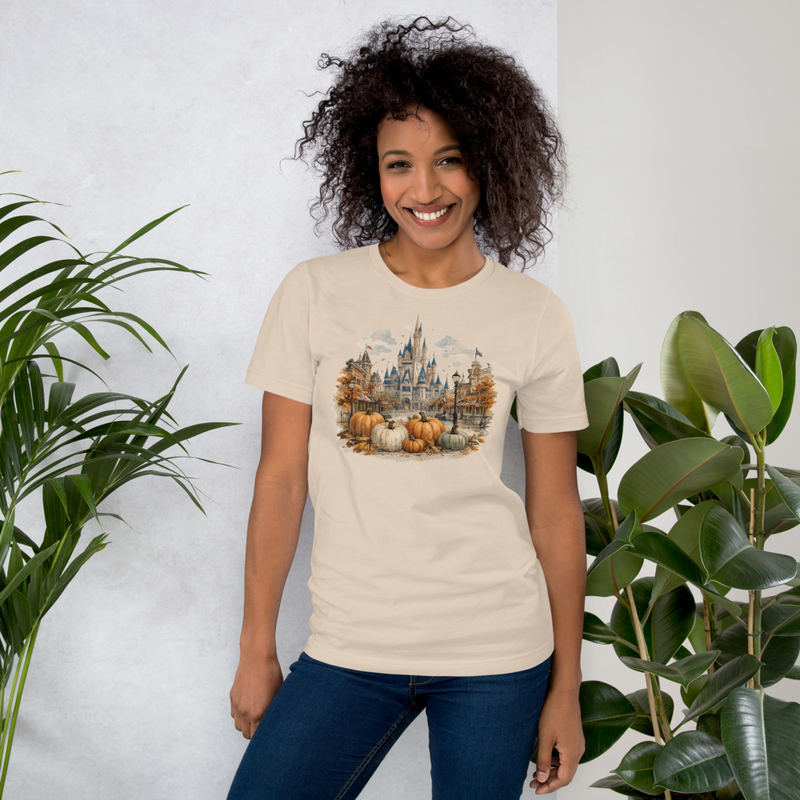 Storybook Castle Autumn Tee – XS, Soft Cream