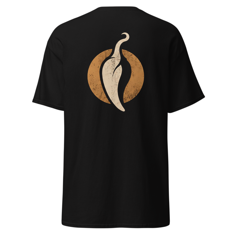 The Mystic Peppers - Peppers Black Unisex tee - 2 faces
