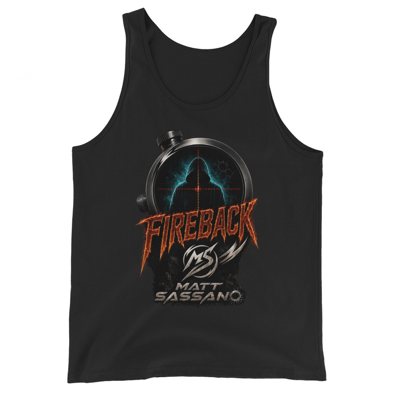 FIRE BACK Official log Tank Top