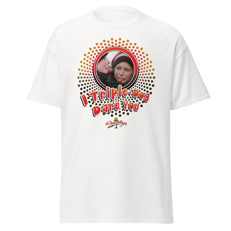 I Triple-Dog Dare You T-Shirt | A Christmas Story Family™ – S, White