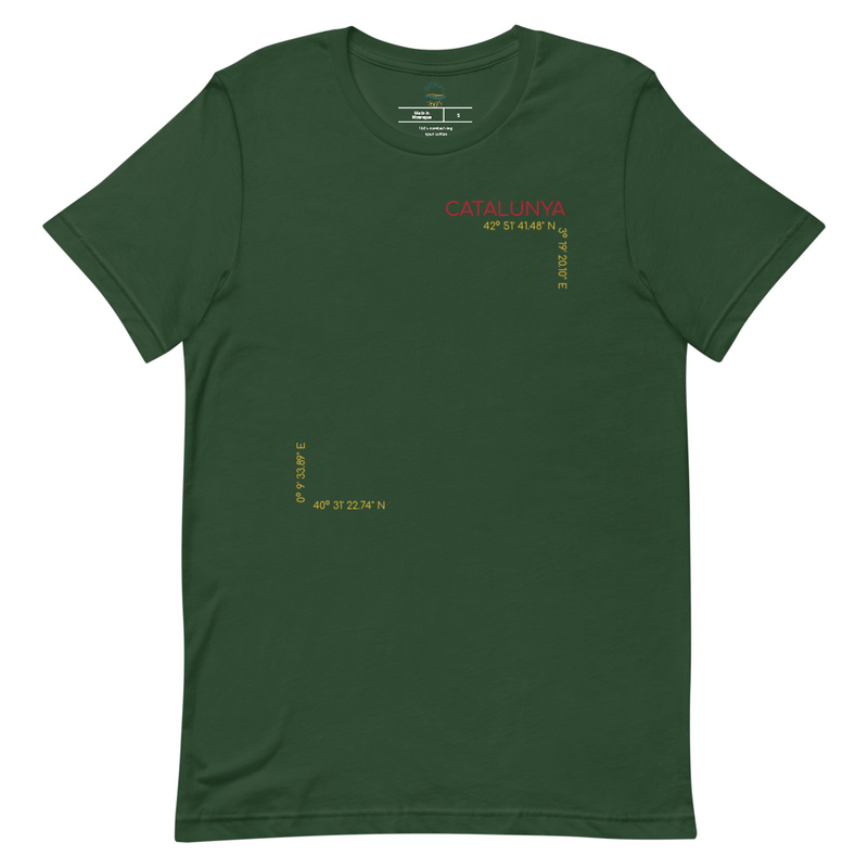 Catalunya Rivers Map Unisex t-shirt view 5