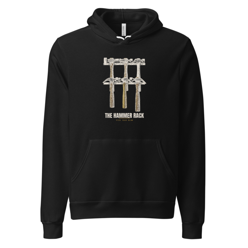 The Hammer Rack Hoodie — Blacksmithing merch