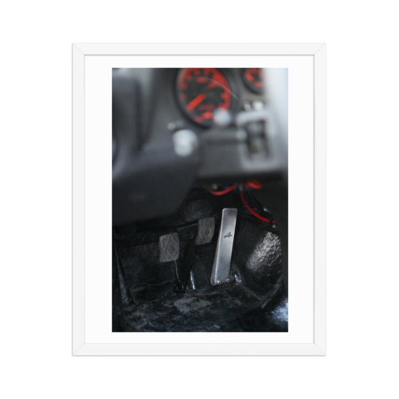 Renault Alpine A310 Gas Pedal - Framed poster (in)