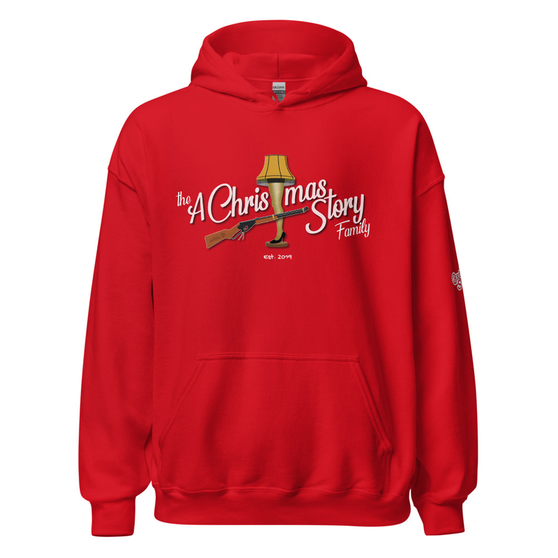 OG White ACSF LOGO With RR and LL Custom Made by: A Christmas Story Family – XL, Red