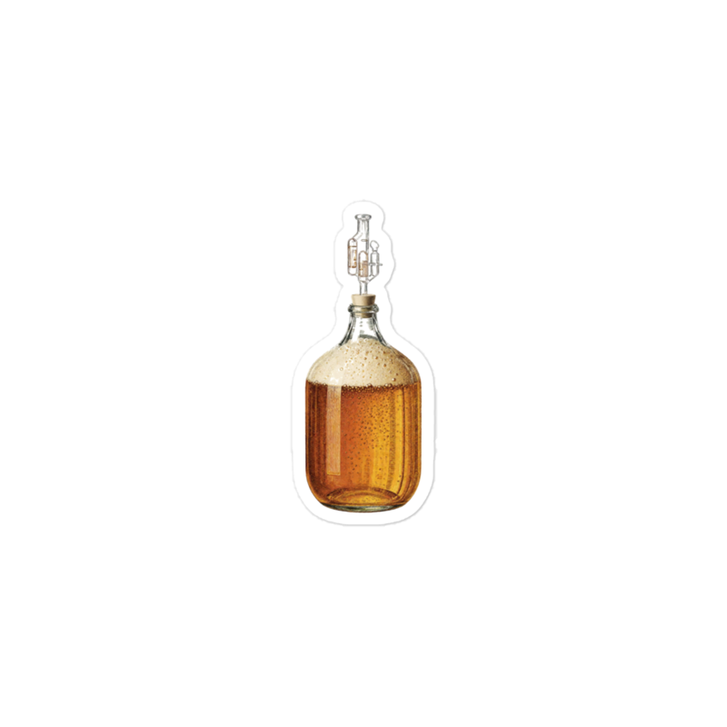 The Carboy Sticker mockup