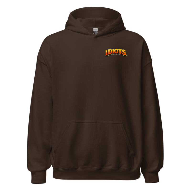 IDIOTS Classic Unisex Hoodie – XL, Dark Chocolate