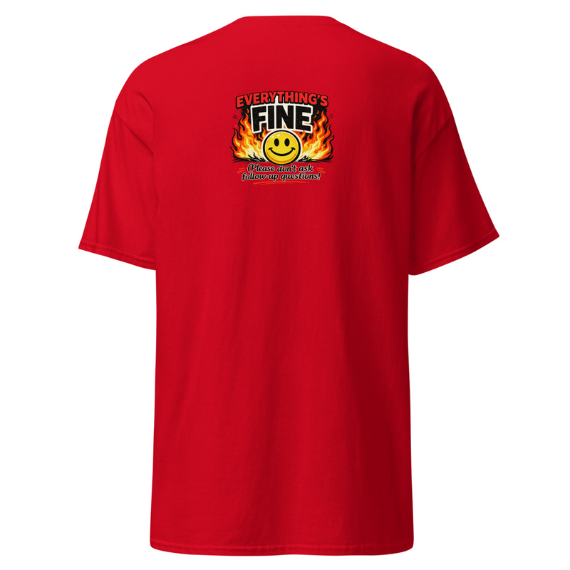 Everything's Fine Unisex classic tee – M, Red