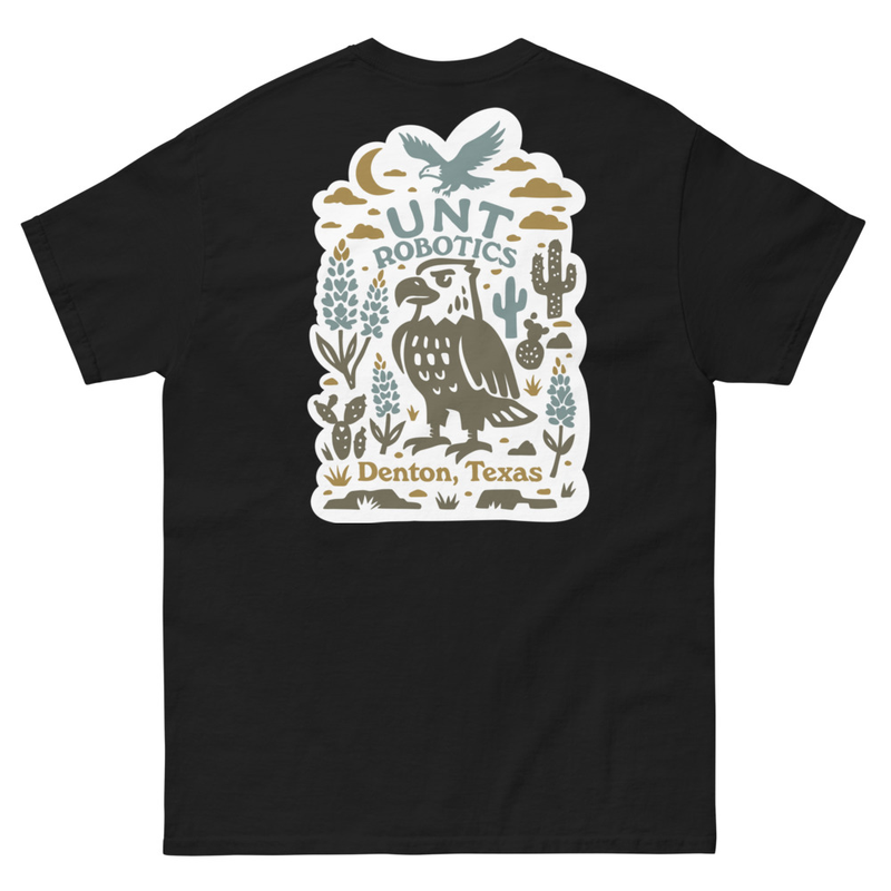 UNT Robotics - Denton Tee W/ Robotics Logo