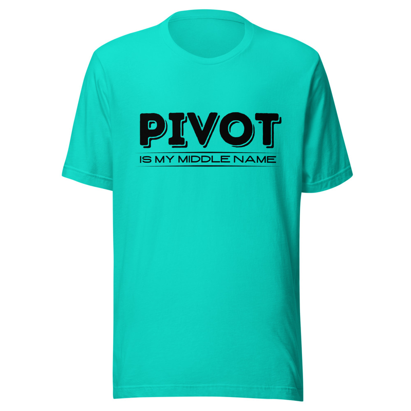 Pivot is my Middle Name - Light Tone – XS, Teal