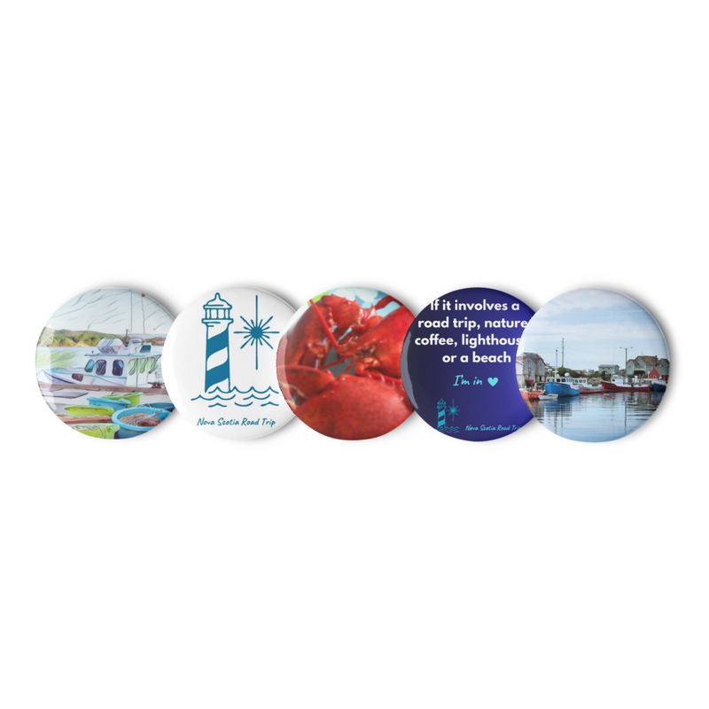 Set of pin buttons