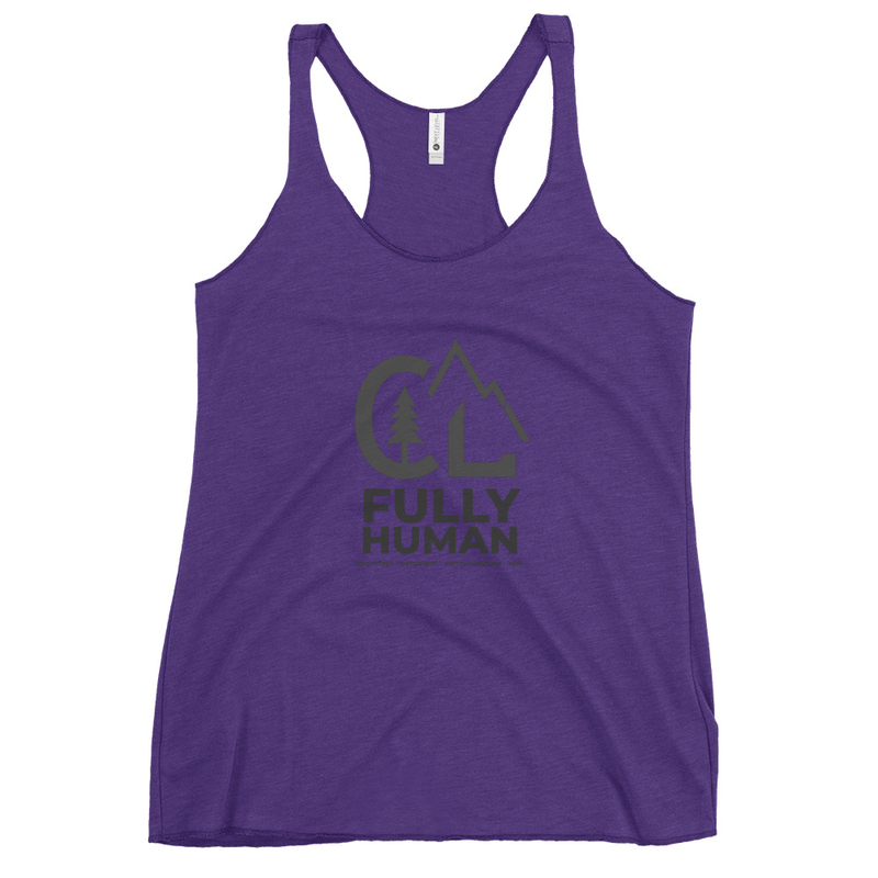 Fully Human | Women's Racerback Tank – XS, Purple Rush