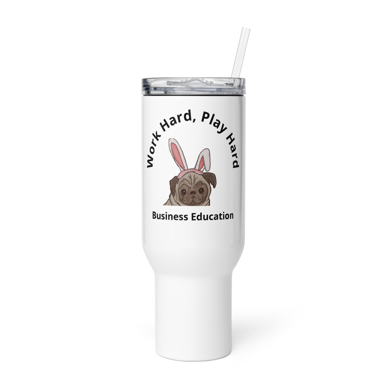Business Education - Travel mug with a handle