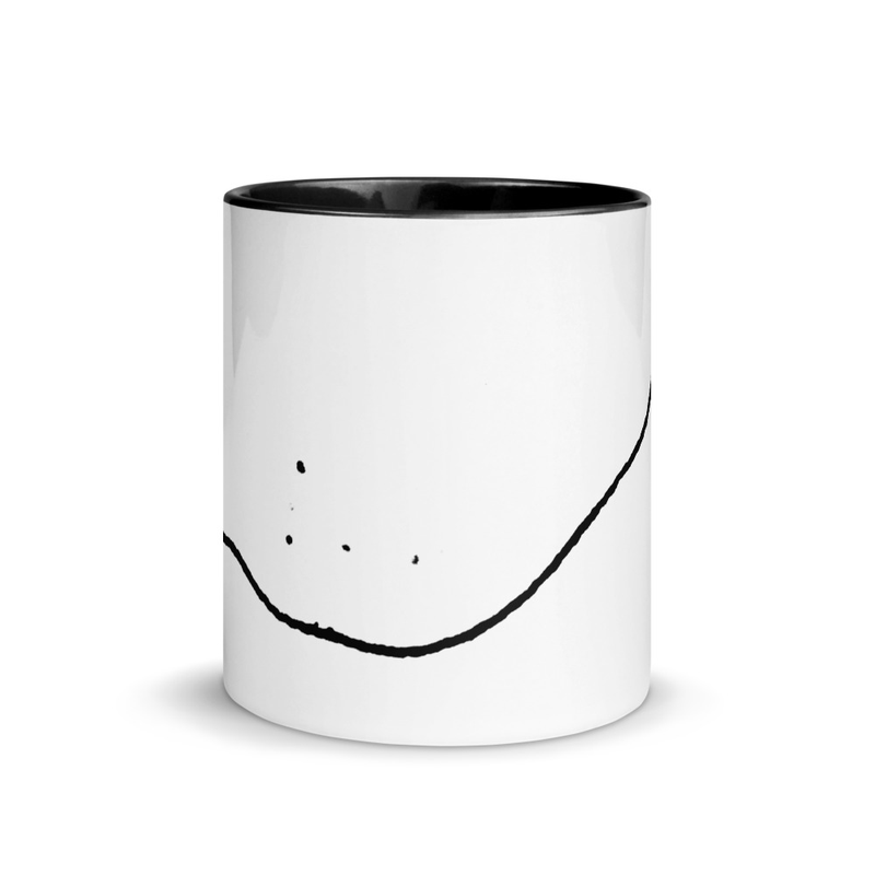 Durchziehender Faden - Eine Tasse mit farbiger Innenseite