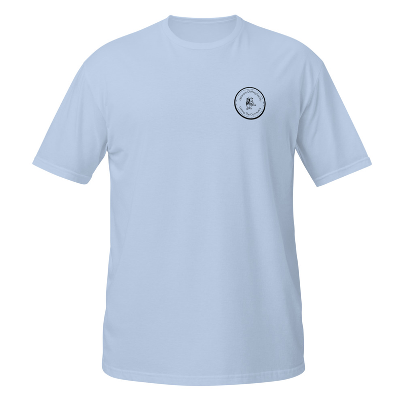 DE Clothing Society - Short-Sleeve Unisex T-Shirt – S, Light Blue