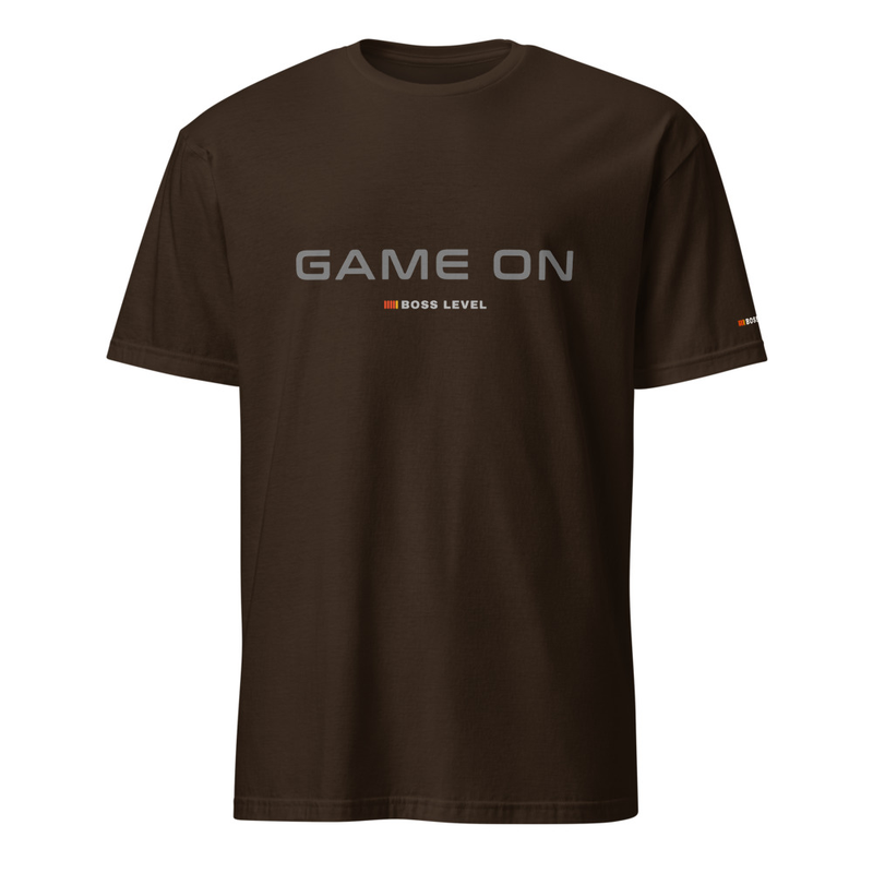 GAME ON Gildan 64000 Short-Sleeve Unisex T-Shirt – S, Dark Chocolate