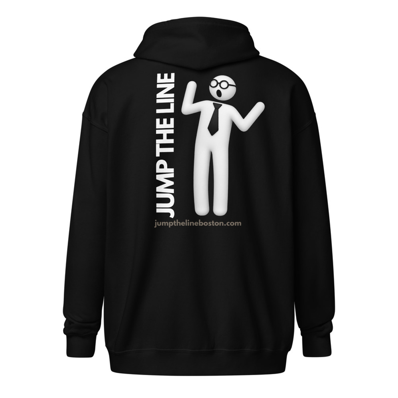 Unisex Zip Hoodie - Ty - Gildan 18600 (Black Only)