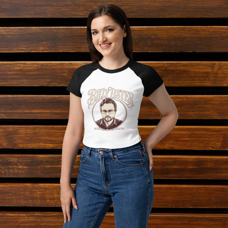 Billy Lister | Women’s micro rib raglan baby tee