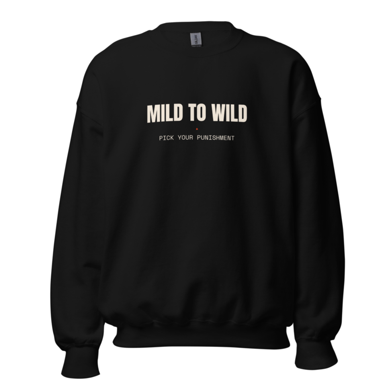 MILD TO WILD Crewneck mockup
