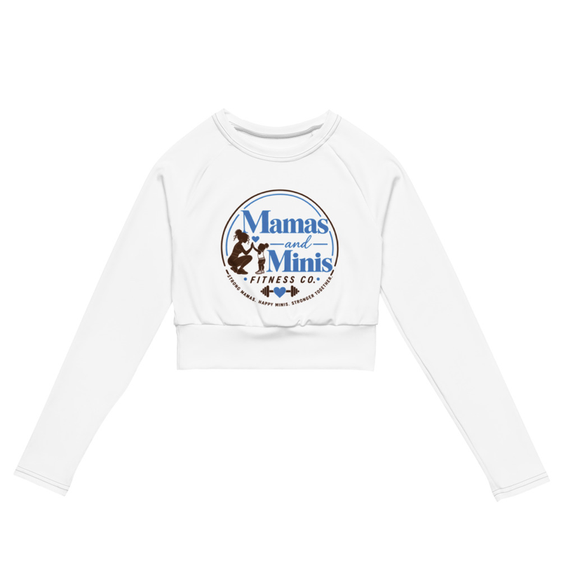 Mamas and Minis Logo - Long-sleeve crop top