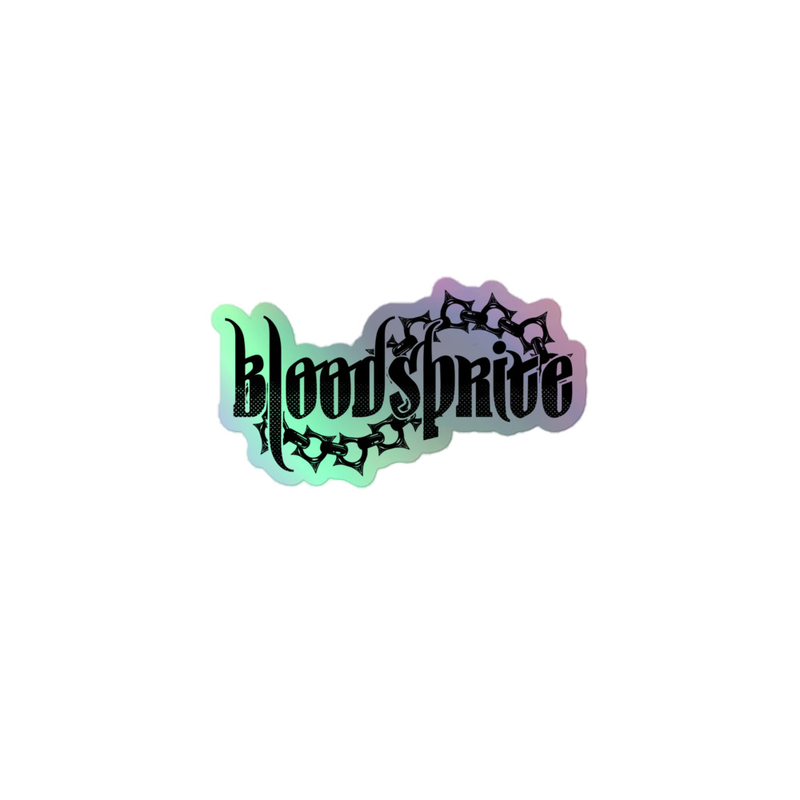 (Sticker) Bloodsprite Logo Holographic