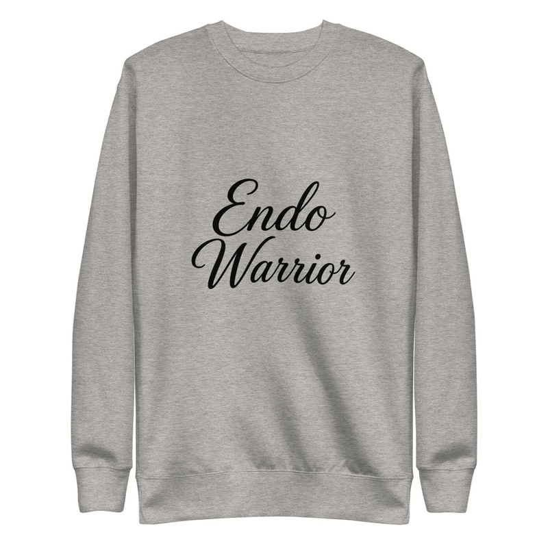 Endo Warrior Unisex Premium Sweatshirt – L, Carbon Grey