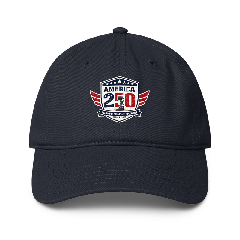 America 250 Tribute 3 Low-profile baseball cap – One size, Dark Navy