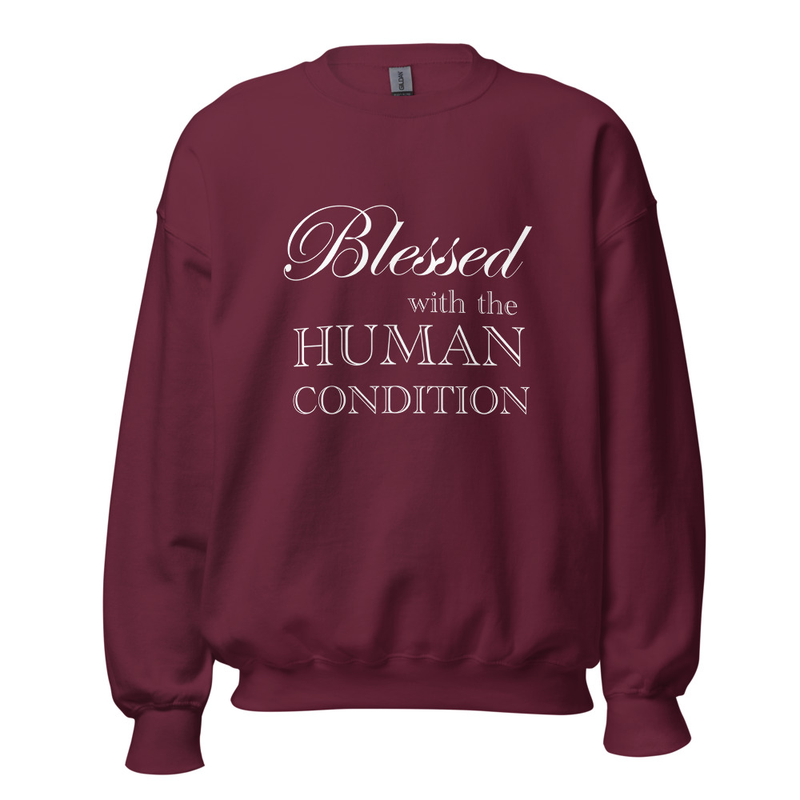 Blessed Unisex Sweatshirt White Letters