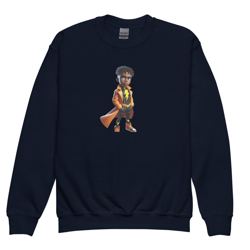 Youth Jay crewneck sweatshirt – XL, Navy