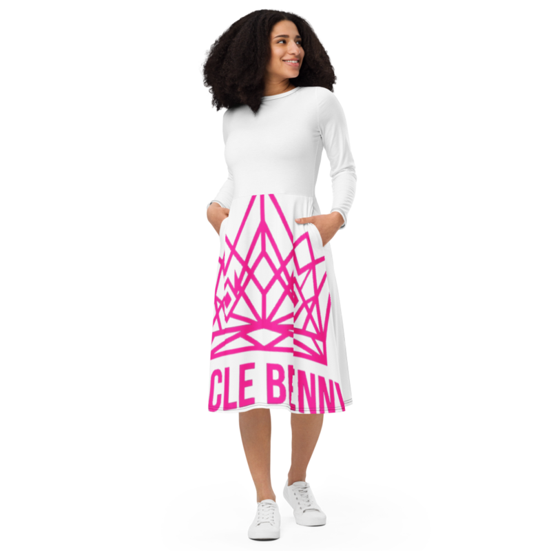 Uncle Benny ® Crown Dress Neon Pink EST. 2020
