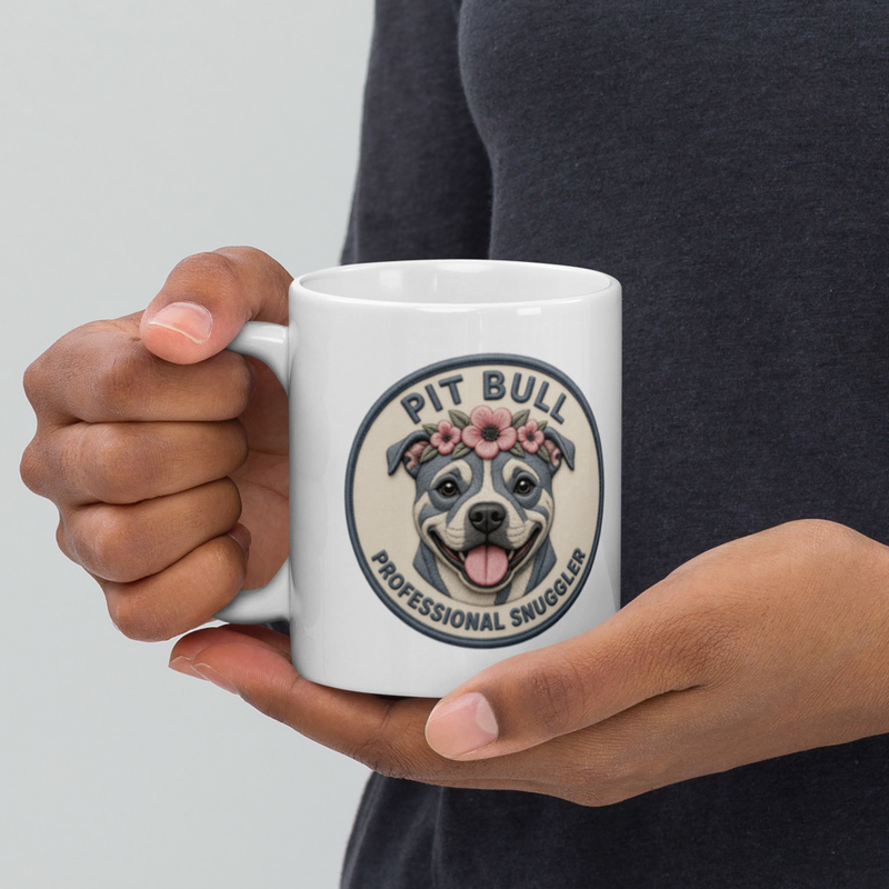 Professional Snuggler Pit Bull Mug — Floof