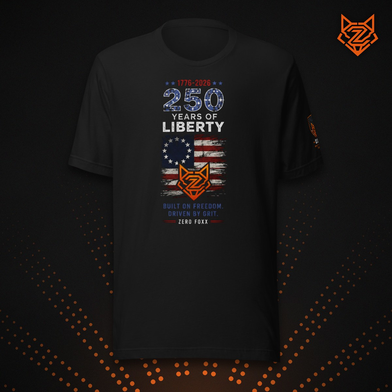 America's 250th — Built on Freedom, Driven by Grit | Tee — Front