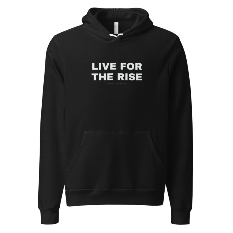 LIVE FOR THE RISE Hoodie mockup