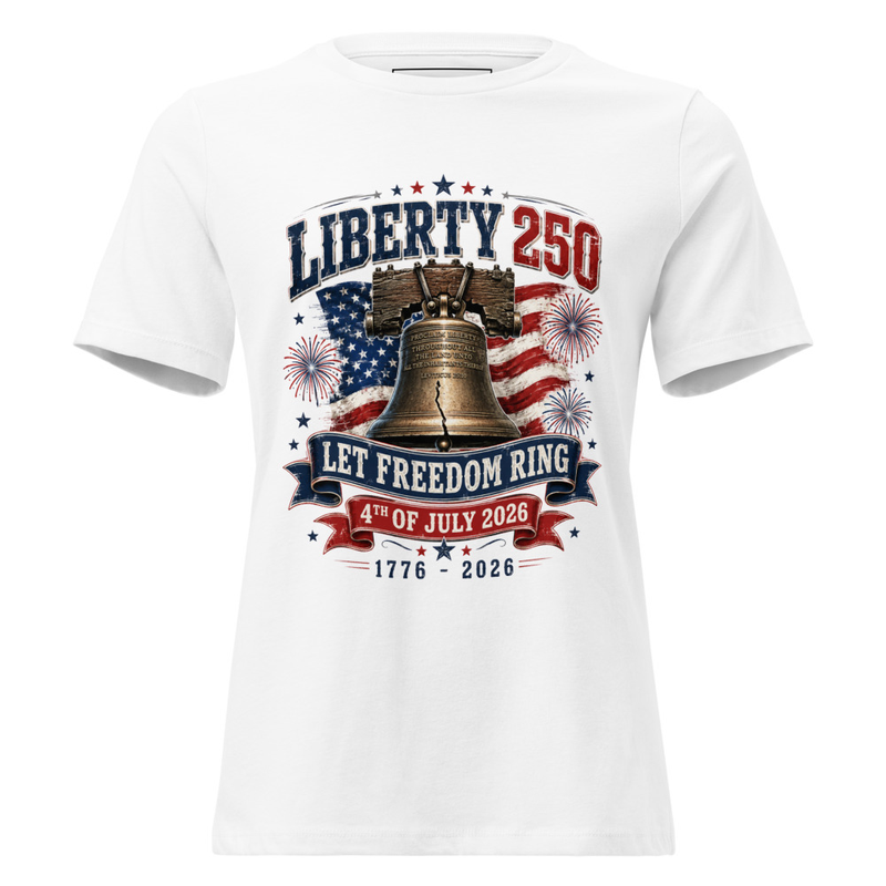 Liberty 250 Women's Relaxed T-Shirt – XL, White