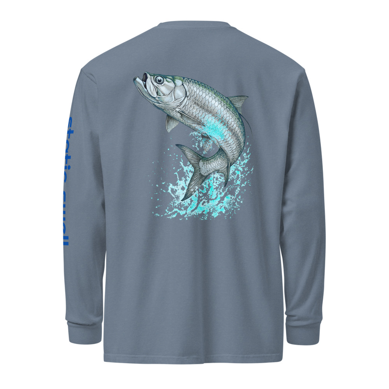 Garment-dyed heavyweight long-sleeve shirt