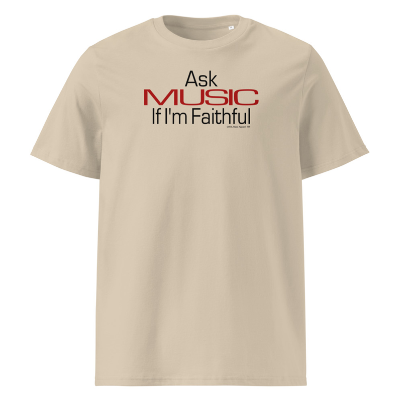 Faithful - Unisex Organic Cotton T-shirt – XL, Desert Dust