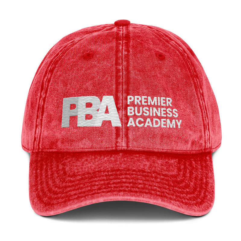 Vintage Cotton Twill Cap - PBA – One size, Red
