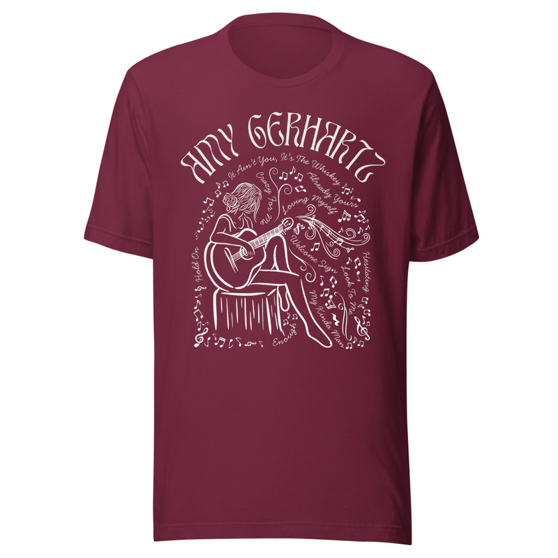 Amy Gerhartz Unisex t-shirt – XS, Maroon