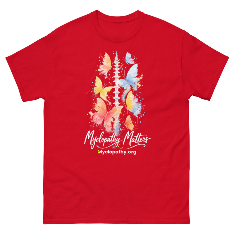 Butterfly Spine Unisex T – M, Red
