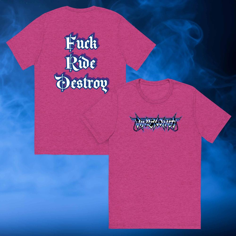 T Shirt - Lightning (Fuck Ride Destroy on back)