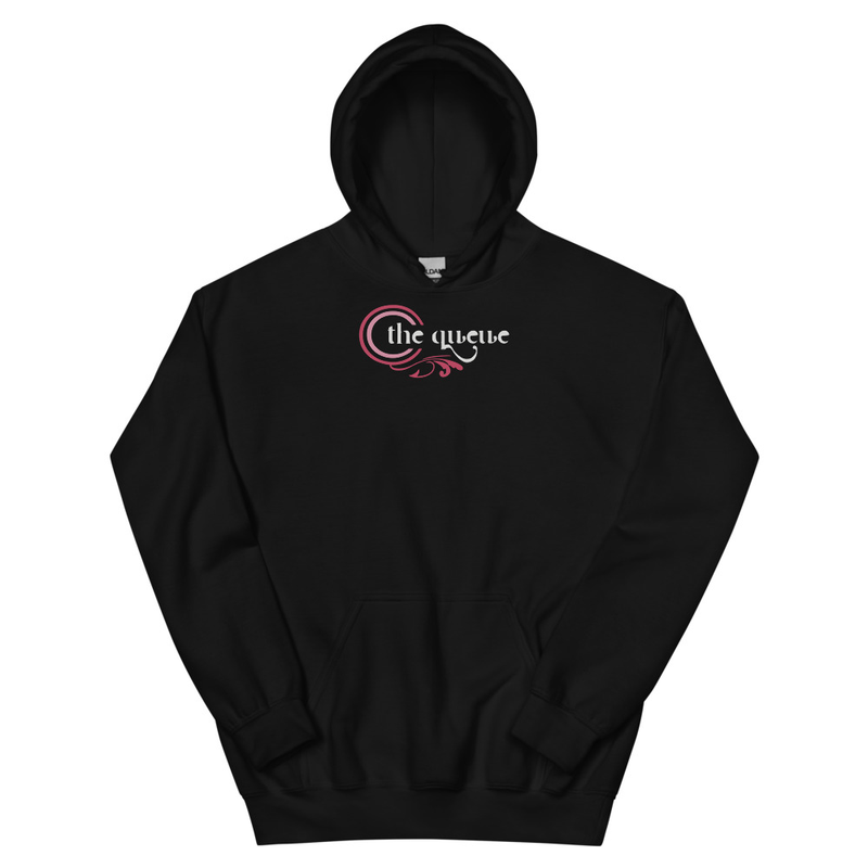 The Queue Logo Hoodie — Black