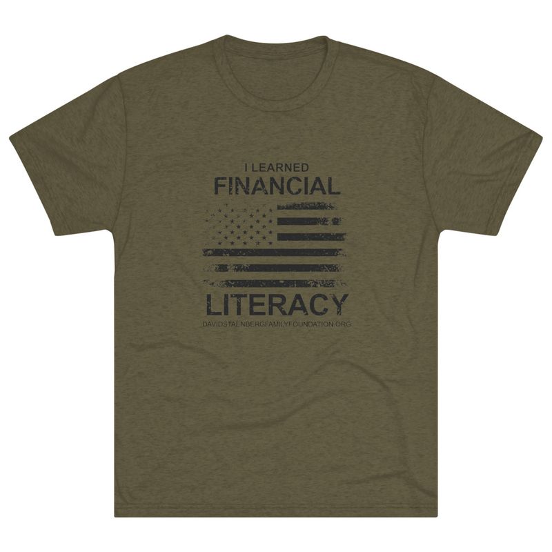 Unisex Tri-Blend Crew T-Shirt |  Veteran's Day v2 – M, Tri-Blend Military Green