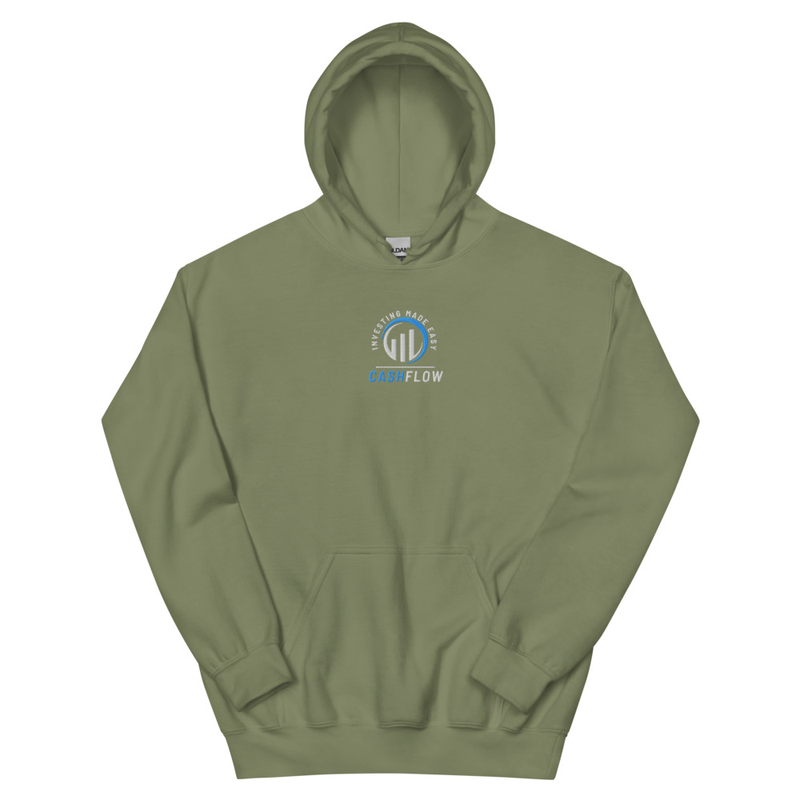 Cashflow Investing Inc Embroidered Hoodie v.1 – M, Military Green