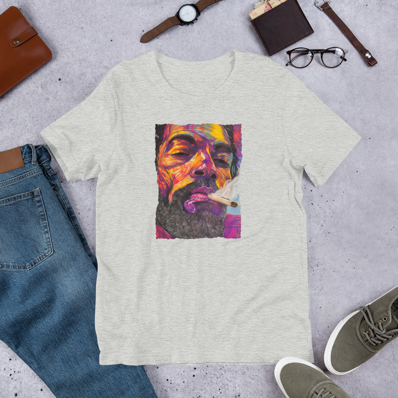 Peace and Love - Unisex t-shirt – S, Athletic Heather