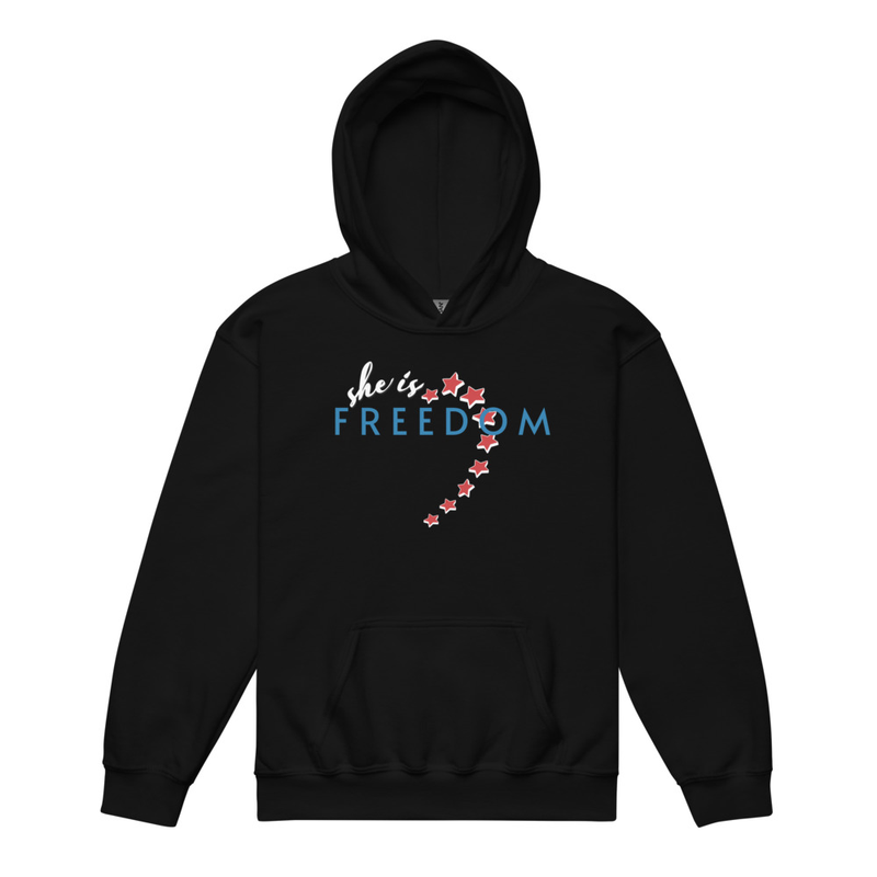 "She is Freedom" Actual Girl Hoodie -for Girls