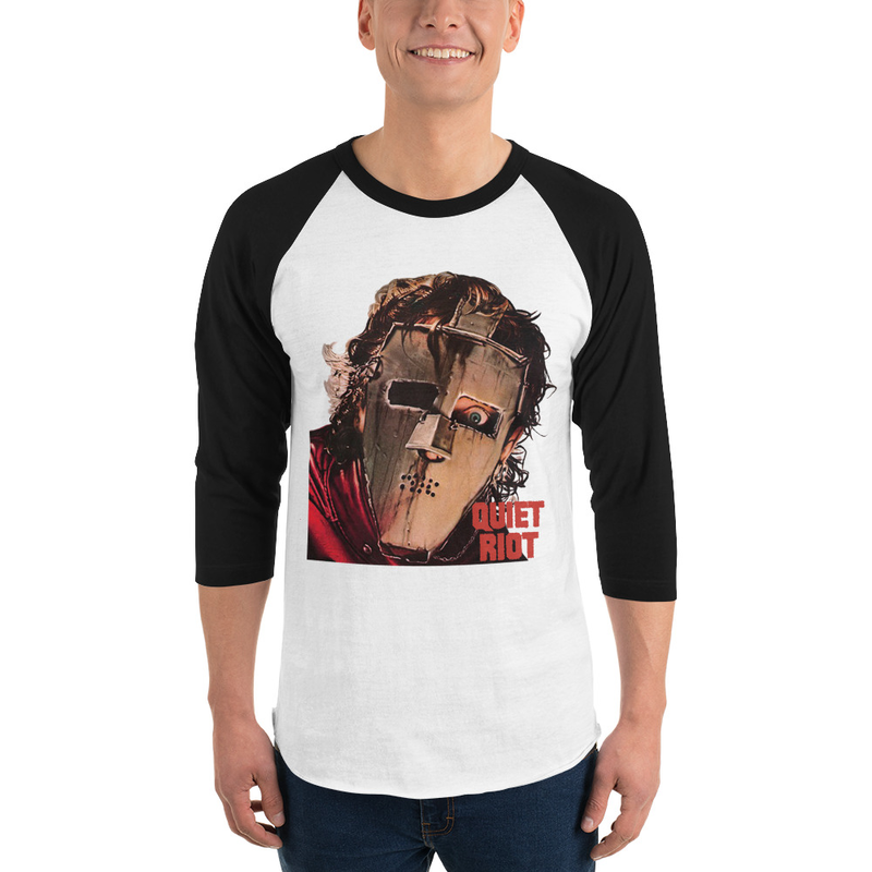 OFFICIAL QUIET RIOT 3/4 sleeve raglan shirt